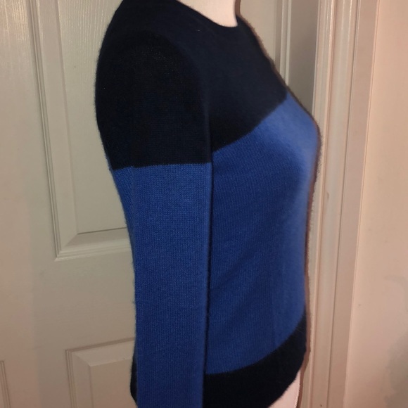 Theory Cashmere Colorblock Crewneck Sweater - Picture 5 of 6